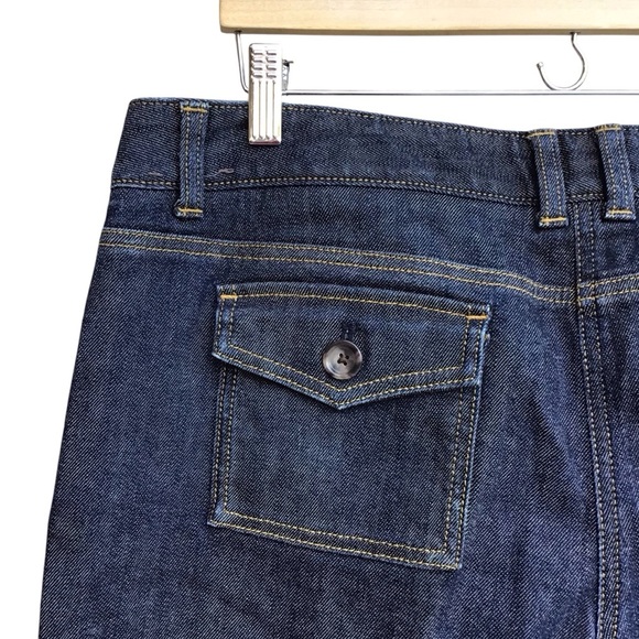 Ann Taylor Vintage Blue Denim Cropped Pedal Pushers NEW - Picture 4 of 6